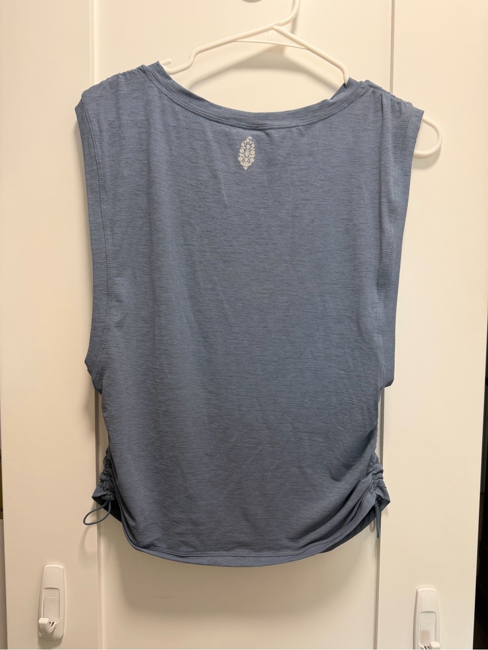 Women’s Sleeveless Ruched Side Tank Top - Blue